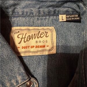 Howler Brothers Blue Denim Shirt
